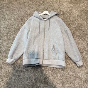 Gray Hoodie Jacket